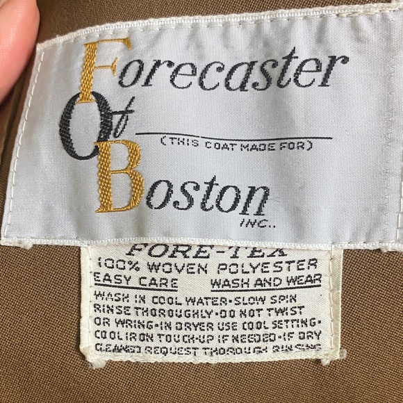 Vintage Forecaster of Boston Brown Trench Driving Coat Womens Size 6 Petite - Picture 2 of 9